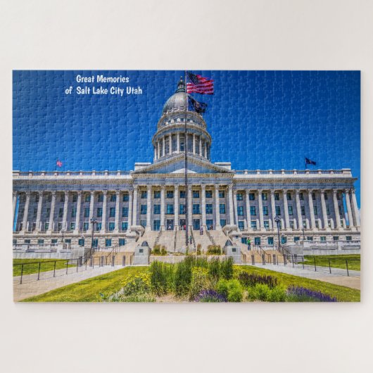 Salt Lake City Utah. Jigzaag Puzzle Legpuzzel (Horizontaal)