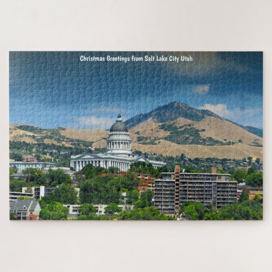 Salt Lake City Utah. Jigzaag Puzzle Legpuzzel (Horizontaal)