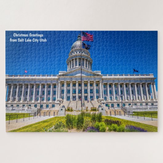 Salt Lake City Utah. Jigzaag Puzzle Legpuzzel (Horizontaal)
