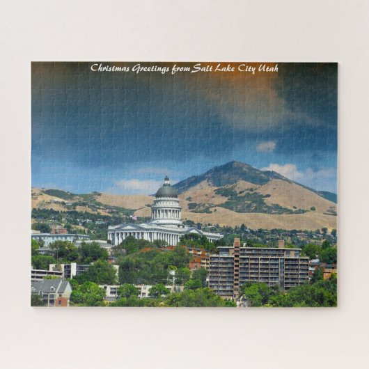 Salt Lake City Utah. kerstcadeautjes Legpuzzel (Horizontaal)