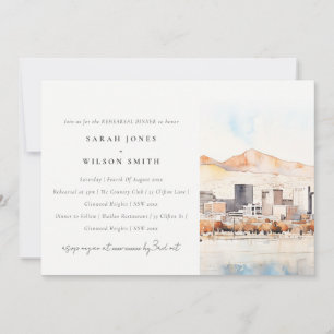 Salt Lake City, Utah Landschaps Rehearsal Dinner Kaart