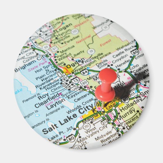 Salt Lake City, Utah Magneet (Voorkant)
