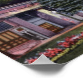 Salt Lake City Utah Mormon Tabernacle en Temple Poster (Hoek)