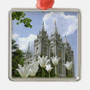 Salt Lake City, Utah, Mormon Temple Metalen Ornament