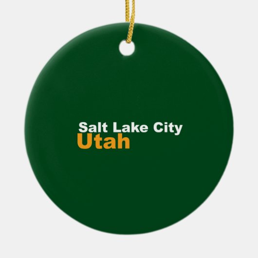 Salt Lake City, Utah Ornament (Voorkant)