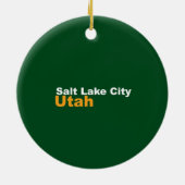 Salt Lake City, Utah Ornament (Achterkant)