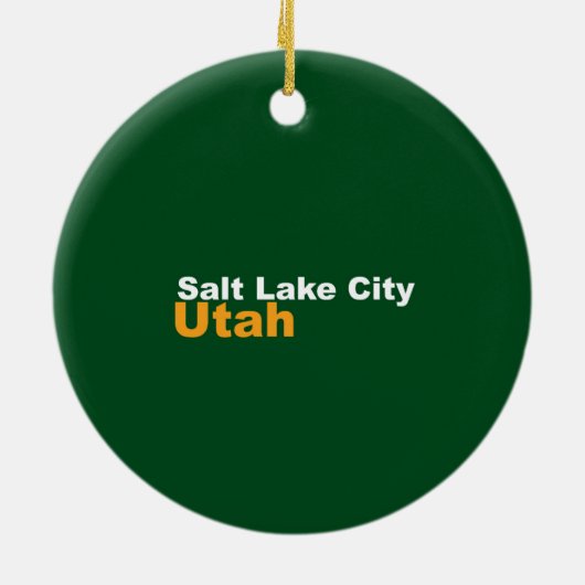 Salt Lake City, Utah Ornament (Achterkant)