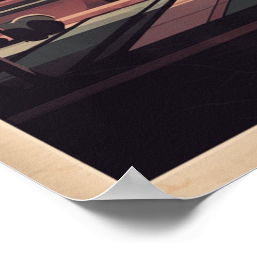 Salt Lake City Utah Retro Travel Poster (Hoek)