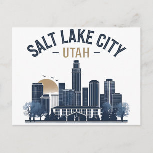 Salt Lake City Utah retro vintage Reizen Briefkaart