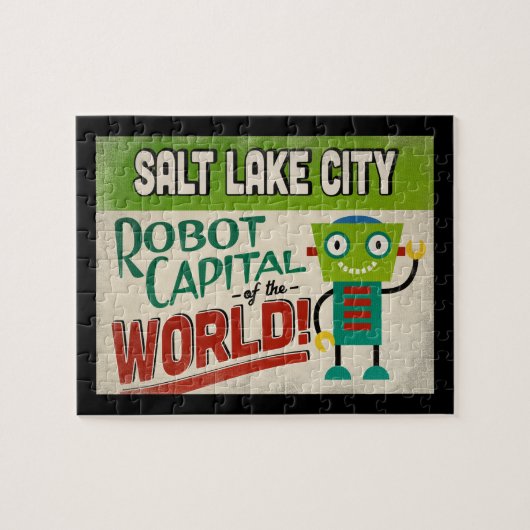 Salt Lake City Utah Robot - Funny Legpuzzel (Horizontaal)