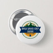 Salt Lake City Utah Ronde Button 5,7 Cm (Voorkant /achterkant)