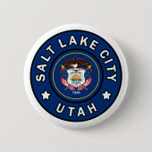 Salt Lake City Utah Ronde Button 5,7 Cm (Voorkant)