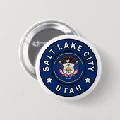 Salt Lake City Utah Ronde Button 5,7 Cm (Voorkant /achterkant)
