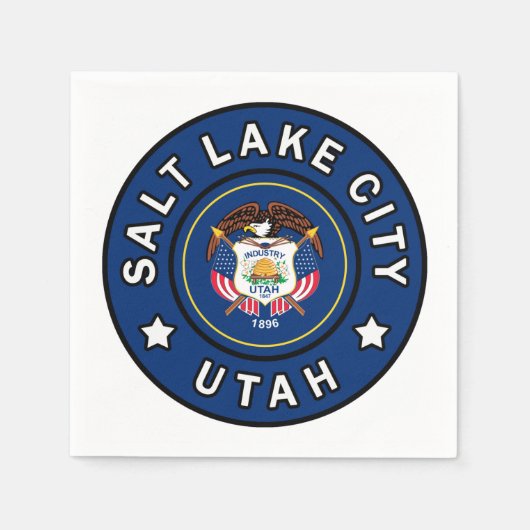 Salt Lake City Utah Servet (Voorkant)