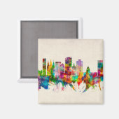 Salt Lake City Utah Skyline Magneet (Voorkant / Achterkant)
