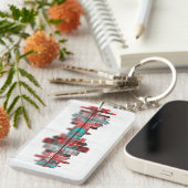 Salt Lake City Utah Skyline Sleutelhanger (Voorkant Rechts)