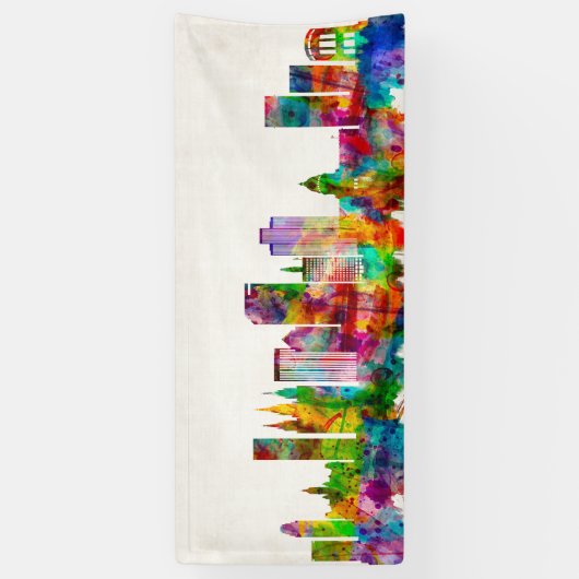 Salt Lake City Utah Skyline Spandoek (Verticaal)