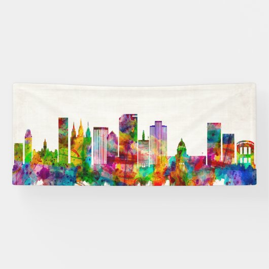 Salt Lake City Utah Skyline Spandoek (Horizontaal)