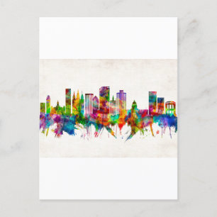 Salt Lake City Utah Skyline Uitnodiging Briefkaart