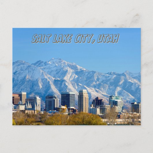 Salt Lake City Utah Souvenir Travel briefkaart (Voorkant)