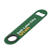 Salt Lake City, Utah Speed Bottle Opener Speed Flessenopener (Achterkant Gekanteld)