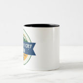 Salt Lake City Utah Tweekleurige Koffiemok (Center)