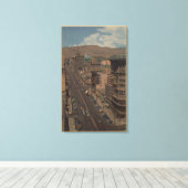 Salt Lake City, Utah - Uitzicht van Main St. Canvas Afdruk (Insitu (Houten vloer))