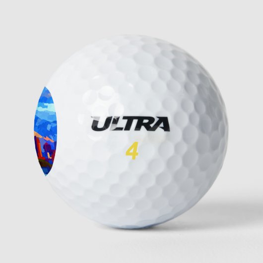 Salt Lake City Utah USA Skyline Golfballen (Logo)