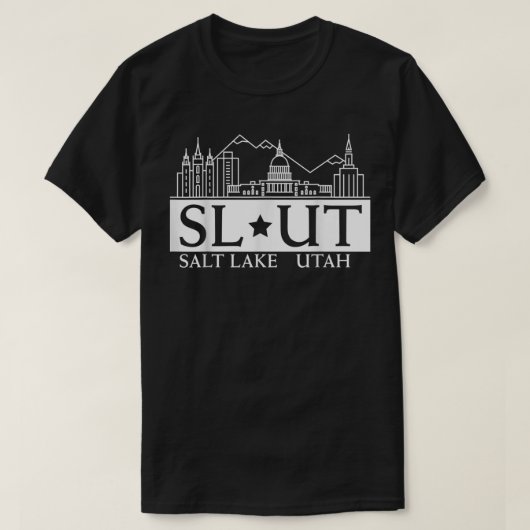 Salt Lake City Utah UT Hometown Home State Pride  T-shirt (Design voorkant)
