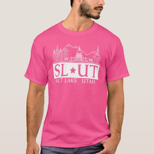 Salt Lake City Utah Ut Hometown Home State Pride T-shirt (Voorkant)