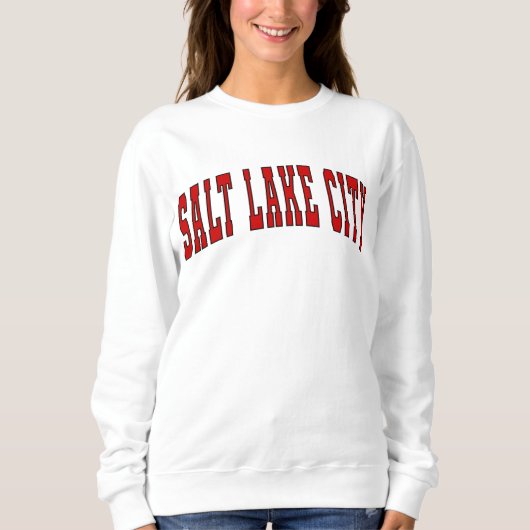 Salt Lake City Utah  Varsity College Sweats Trui (Voorkant)