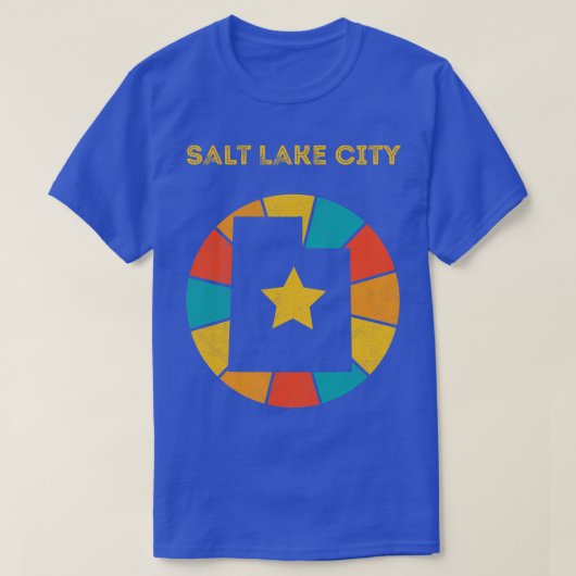 Salt Lake City Utah  Verdrietig Souvenir 1 T-shirt (Design voorkant)