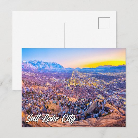 Salt Lake City, Utah, Verenigde Staten Briefkaart (Voorkant / Achterkant)