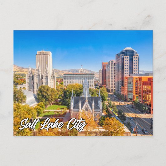 Salt Lake City, Utah, Verenigde Staten Briefkaart (Voorkant)
