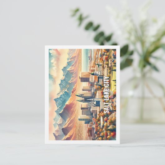 Salt Lake City Utah Verenigde Staten Famous Place  Briefkaart (Staand voorkant)