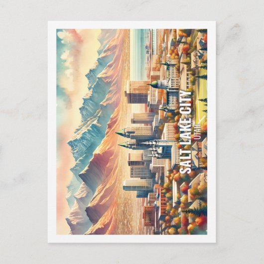 Salt Lake City Utah Verenigde Staten Famous Place  Briefkaart (Voorkant)