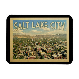 Salt Lake City Utah Vintage Travel Magneet