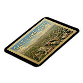 Salt Lake City Utah Vintage Travel Magneet (Linkerzijde)