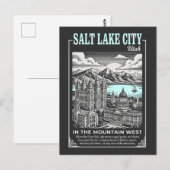 Salt Lake City Utah VS Briefkaart (Voorkant / Achterkant)