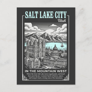 Salt Lake City Utah VS Briefkaart