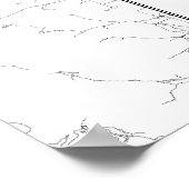 Salt Lake City, Utah (zwart op wit) Poster (Hoek)