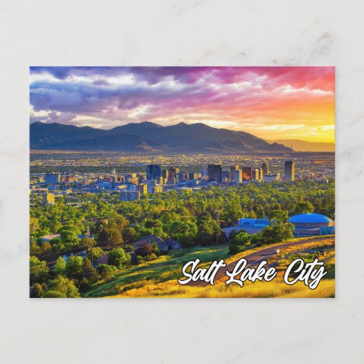 Salt Lake City, Verenigde Staten Briefkaart (Voorkant)