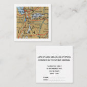 Salt Lake City We hebben nieuwe adreskaart verplaa Informatiekaartje (Voorkant / Achterkant)