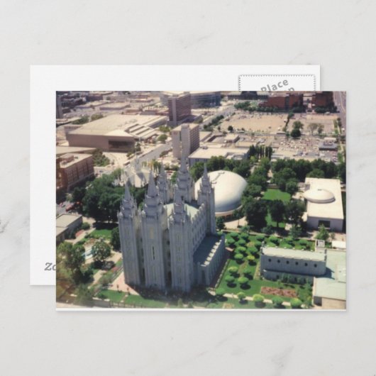 Salt Lake LDS Temple Briefkaart (Voorkant / Achterkant)