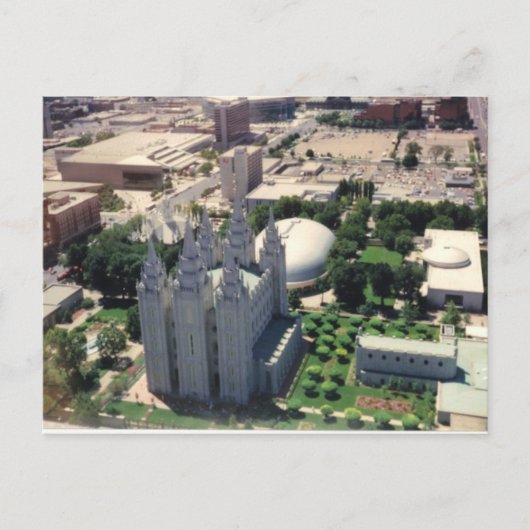 Salt Lake LDS Temple Briefkaart (Voorkant)
