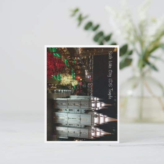 Salt Lake LDS Temple Square Briefkaart (Staand voorkant)