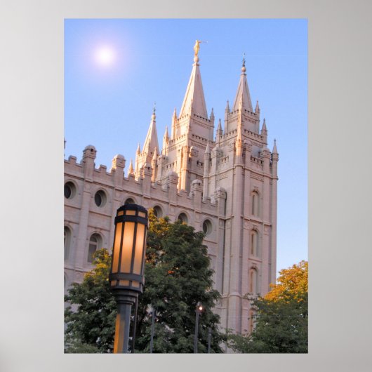 Salt Lake Mormon Temple Poster (Voorkant)
