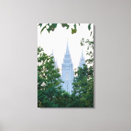 Salt Lake Temple Canvas Afdruk (Voorkant)
