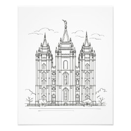 Salt Lake Temple™ Foto Afdruk