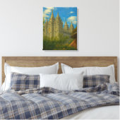 Salt Lake Temple Painting #2™ LDS Canvas Muurkunst (Insitu (Slaapkamer))
